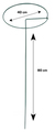 Plantestøtte 70 cm 